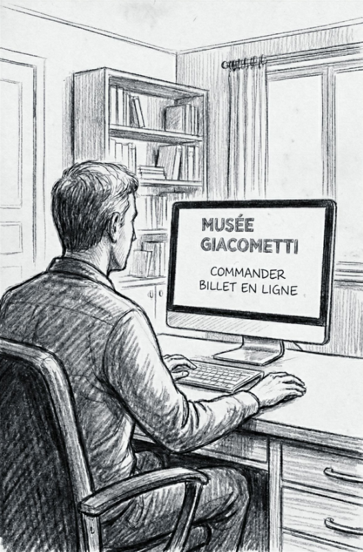Booking the ticket online from home