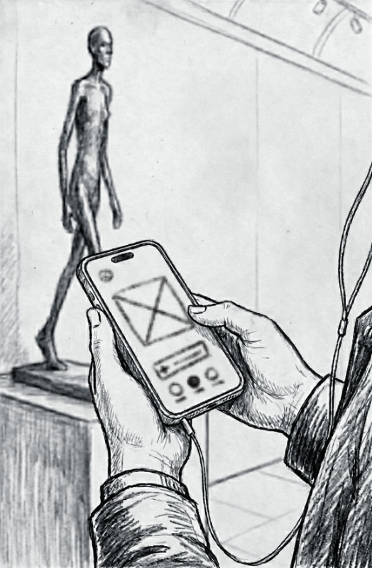 Optional interaction with the AI on the phone